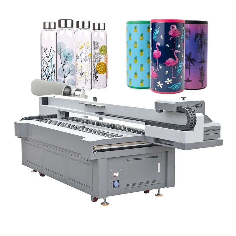 High Quality Printing Machine Large Format 2513 Digital Cylinder UV Printer Cans Neon UV Led Printer for Bottle Cup Aluminum