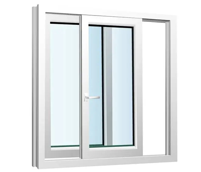 Factory direct sale UPVC PVC sliding windows with double glass