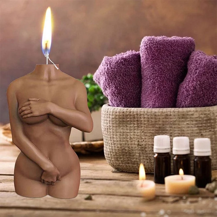 OEM/ODM 3.94/2.17inch Sexy candle Mannequin Multiple colors Stampo per torta  Silicone Cake Mold Chocolate Sugarcraft