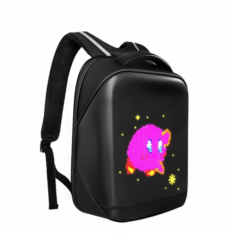 APP Mobile Phone Programmable Full Color Display Backpack Digital LED Bag LED Screen Backpack