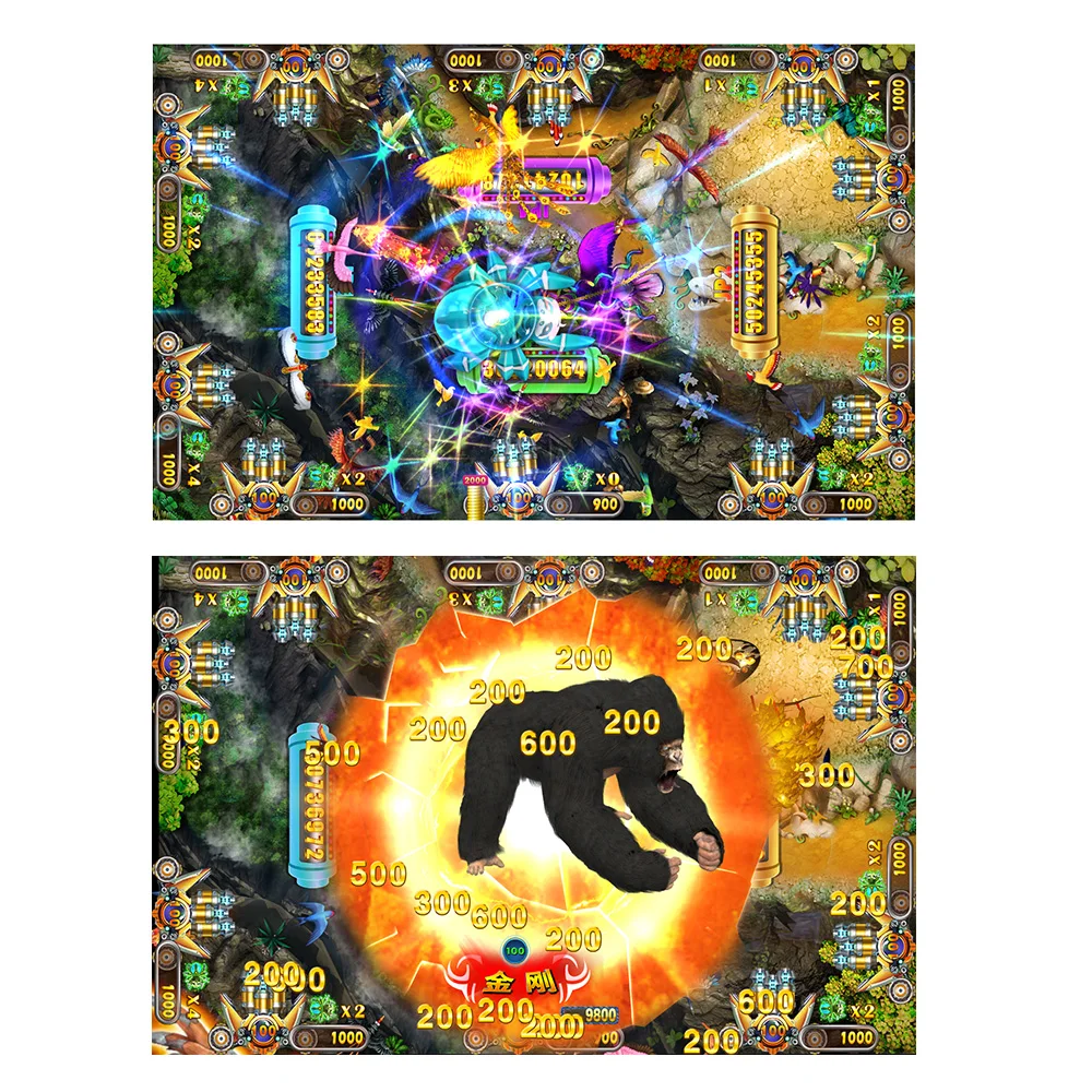 Indoor Coin Operated Fish Hunter Dragon King Video Arcade Cabinet Game Machine  Fish Machines for Sale