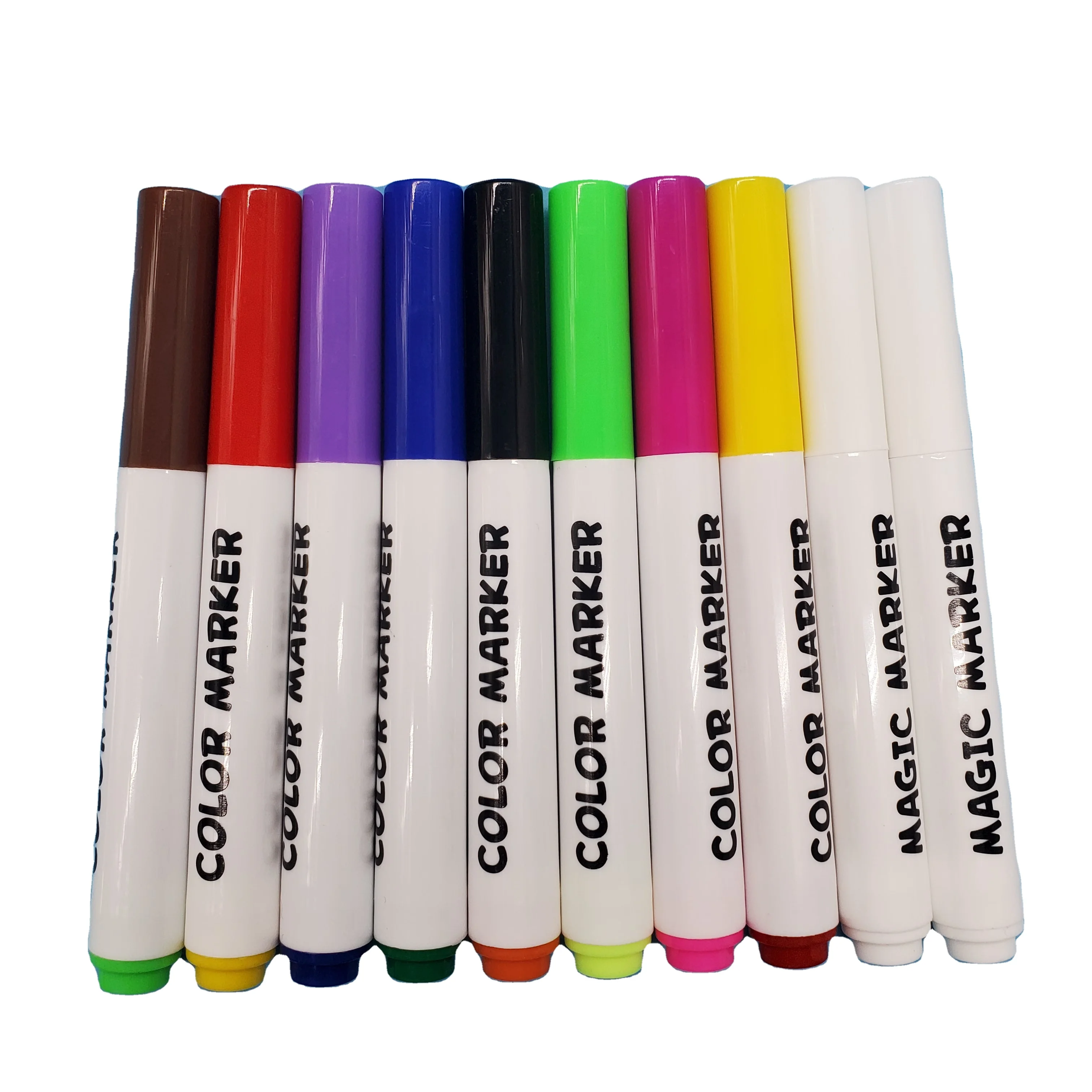 Factory direct sale 8+2 single-head magic pen color changing pen for children