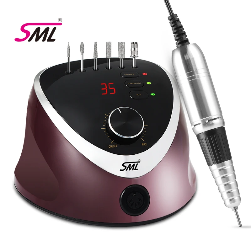 SML Own brand Professional Electric  Nail Drill Machine  m12 machine nail drill with drill bits set