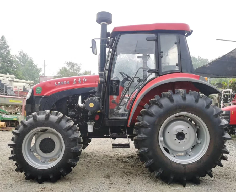 Cheap Chinese tractor second hand yto 90hp 4wd tractor wheel agriculture farm with disc harrows