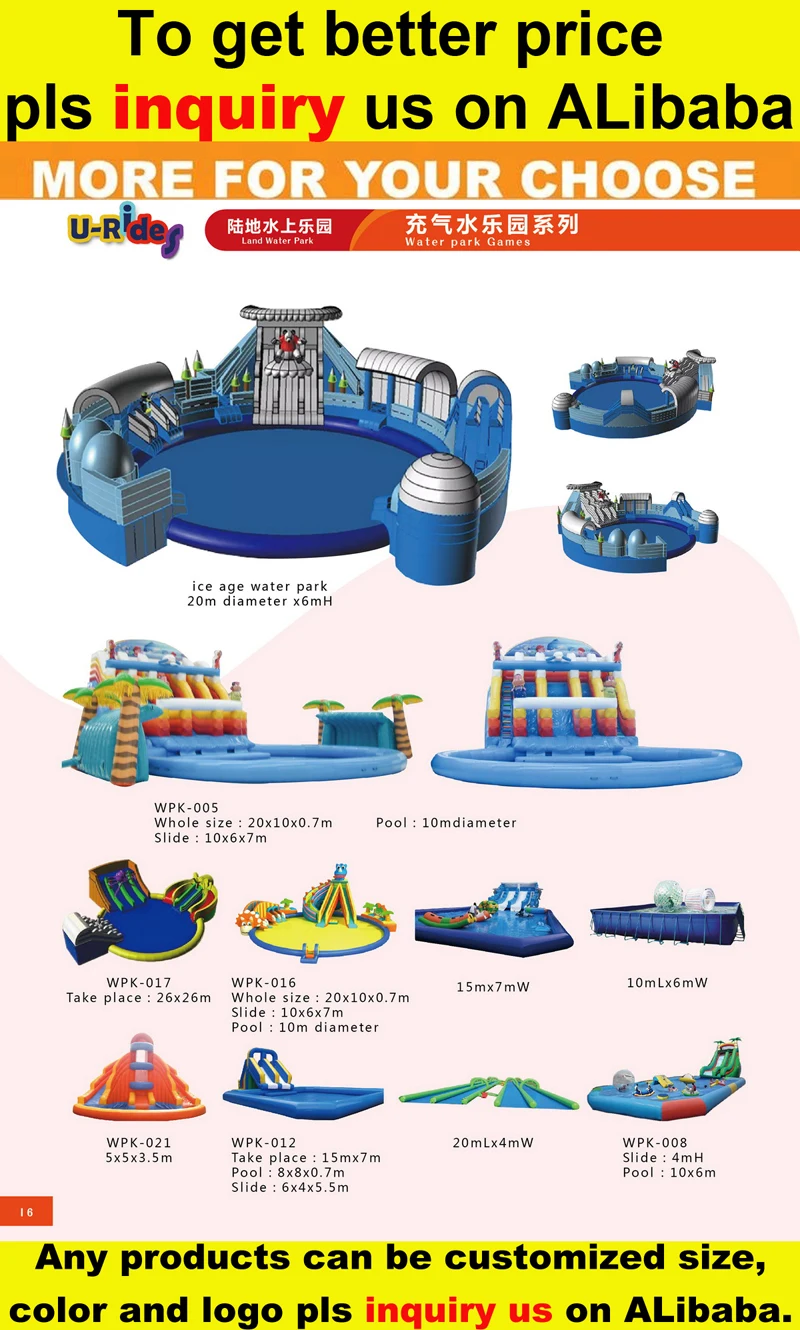 Triple Lane Inflatable Water Slides theme adults huge inflatable wet slide n slip for adventure park
