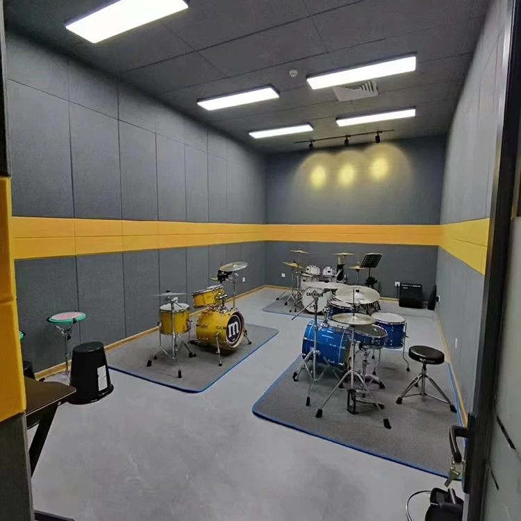 Custom Recording Music Room Soundproofing Studio Sound Acoustic Felt Panel Polyester Fiber Panel Acoustic