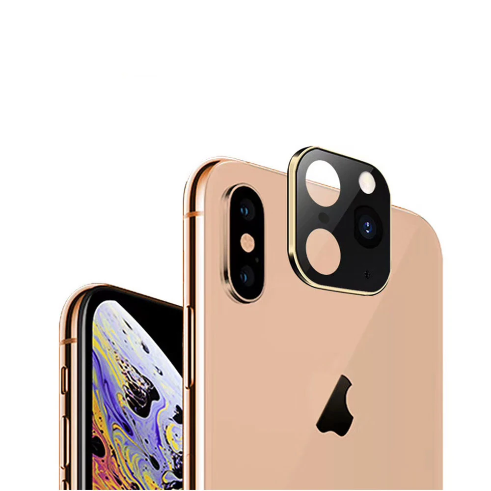 Защита объектива задней камеры для iPhone 11 Pro, Модифицированная Защита объектива камеры для iPhone X XS MAX, модуль наклейки для камеры