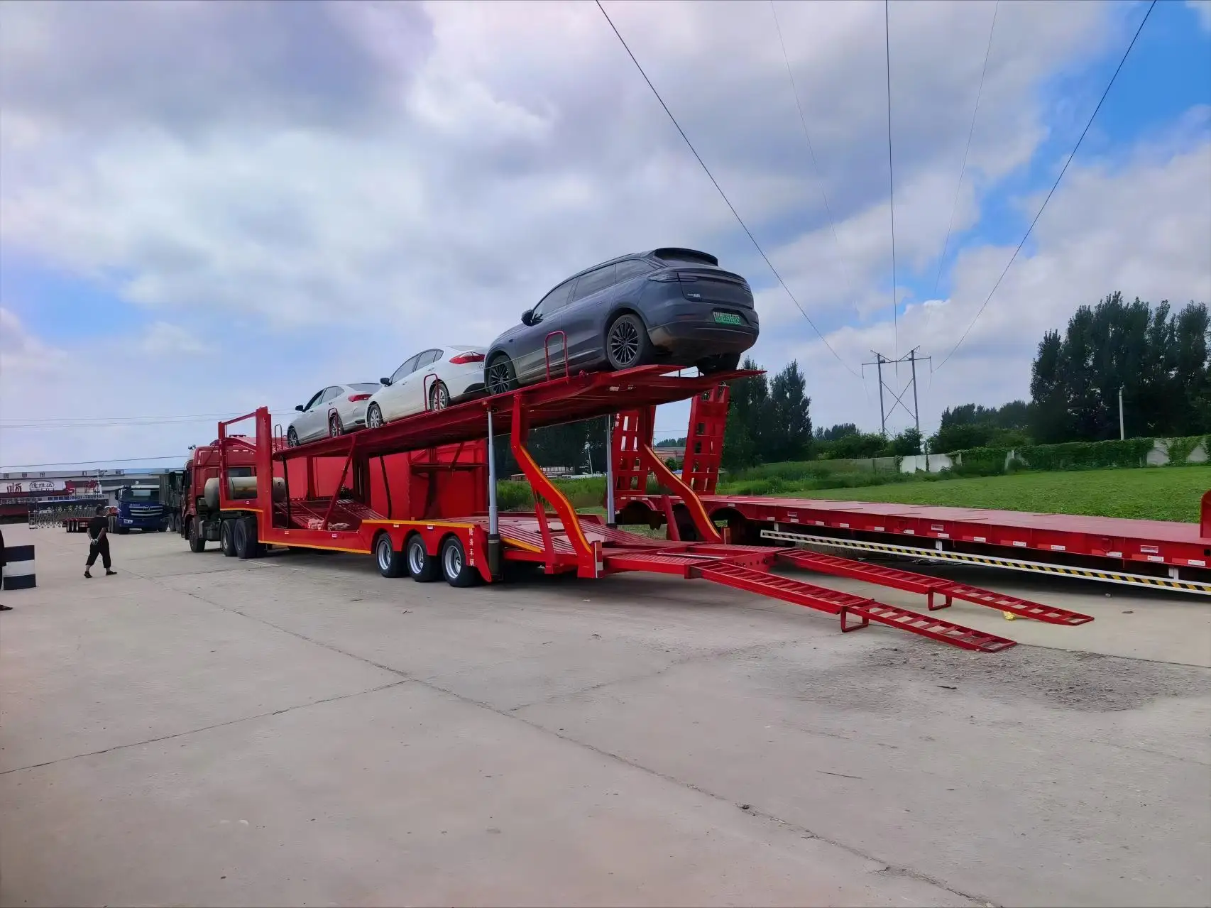 Hot Selling Cimc Brand New Car Carrier Flatbed Skeleton Semi Trailer Spares Motor Transport Trailer Skeleton Parts & Accessories