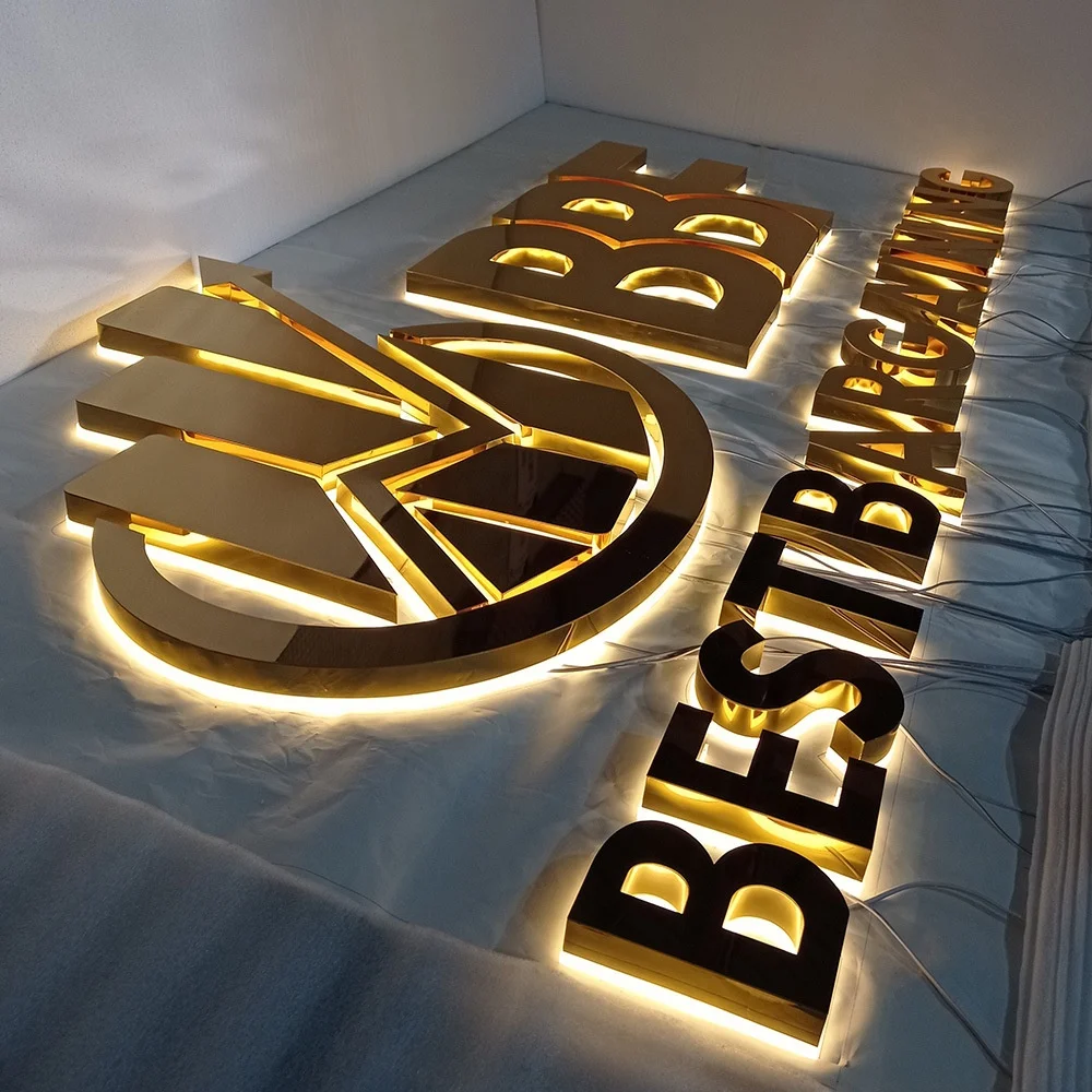LED 3D sign for Company brand logo outdoor store sign Custom Business Signs LED Signage Letters