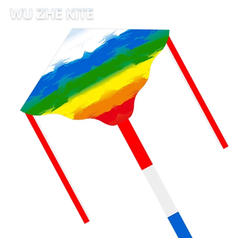 High quality hot sale rainbow kite new design wholesale factory direct sale polyester kite fiberglass frame china oem customized