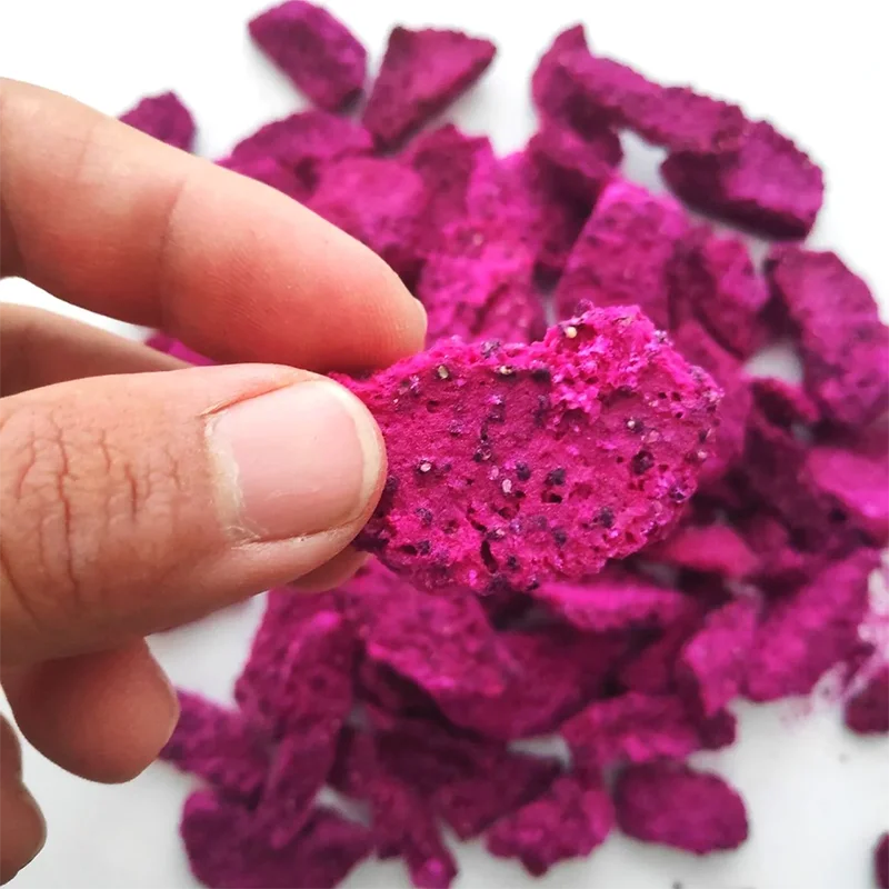 Fruit Snack Freeze Dried Red Pitaya Fruit 10kg Freeze Dried Dragon Fruit Snacks
