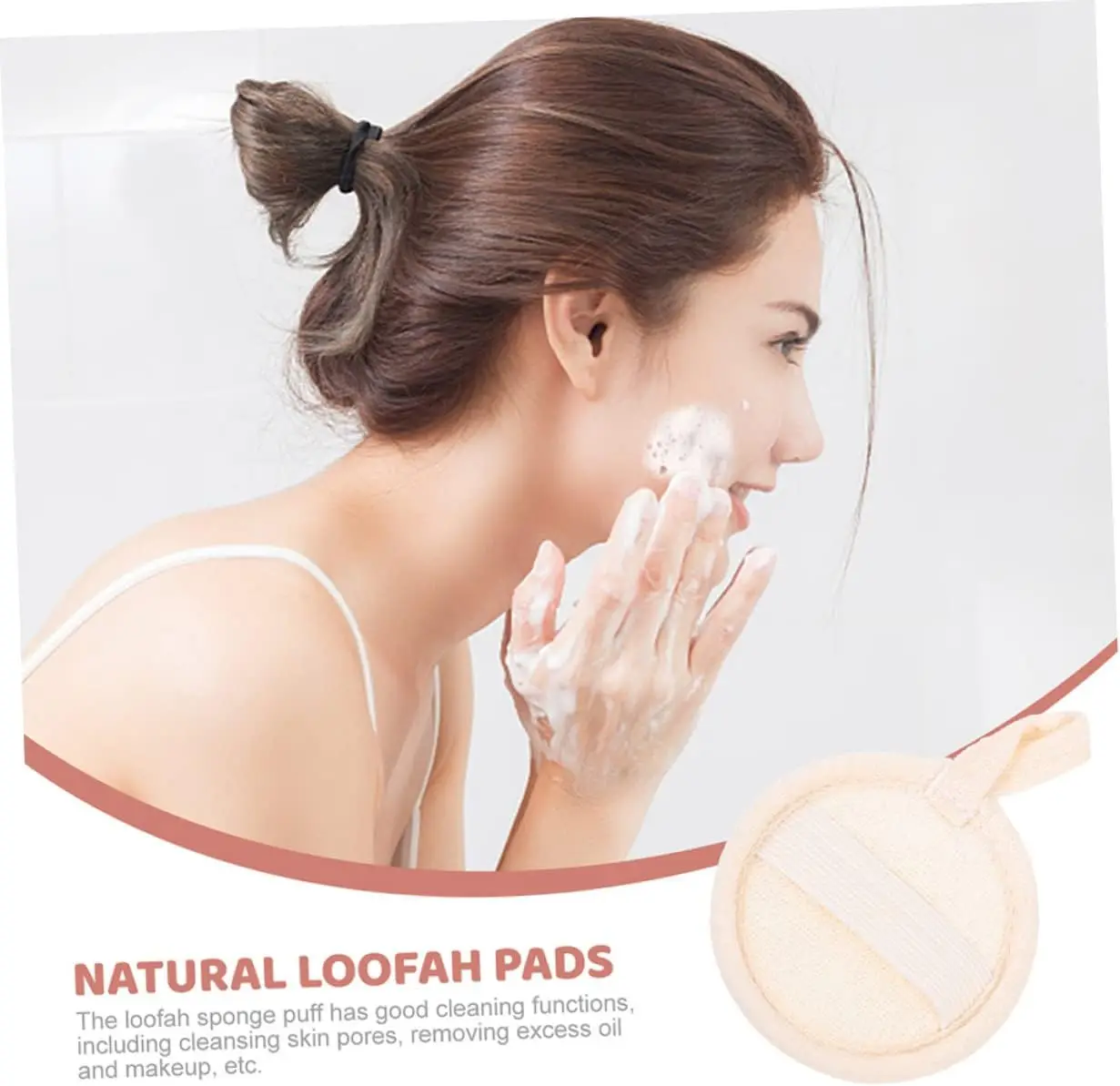Natural  plastic free Durable Naturals Large Bath and Shower Exfoliating Loofah Sponge