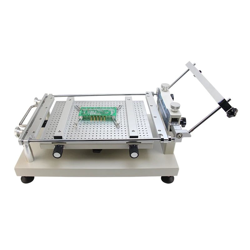 Electronics Production Machinery Manual Frameless Solder Paste Stencil Printer Desktop PCB Stencil Printer For Smt Production