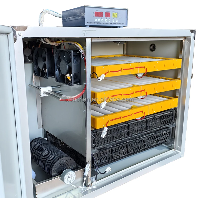 OUCHEN cheap price automatic chick 350 eggs hatching machine for dc/ac power supply