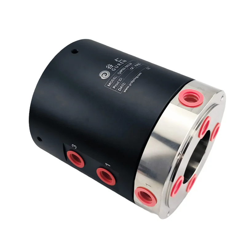 360 degree rotating air joint large aperture pneumatic slip ring high sealing air guide ring