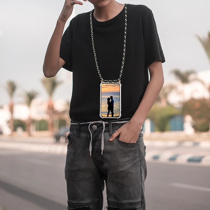 Handy Hulle mit Band Schutzhulle Handykette Seil Schnur mit Case zum umhangen Crossbody Phone Case for iPhone 11 New Models