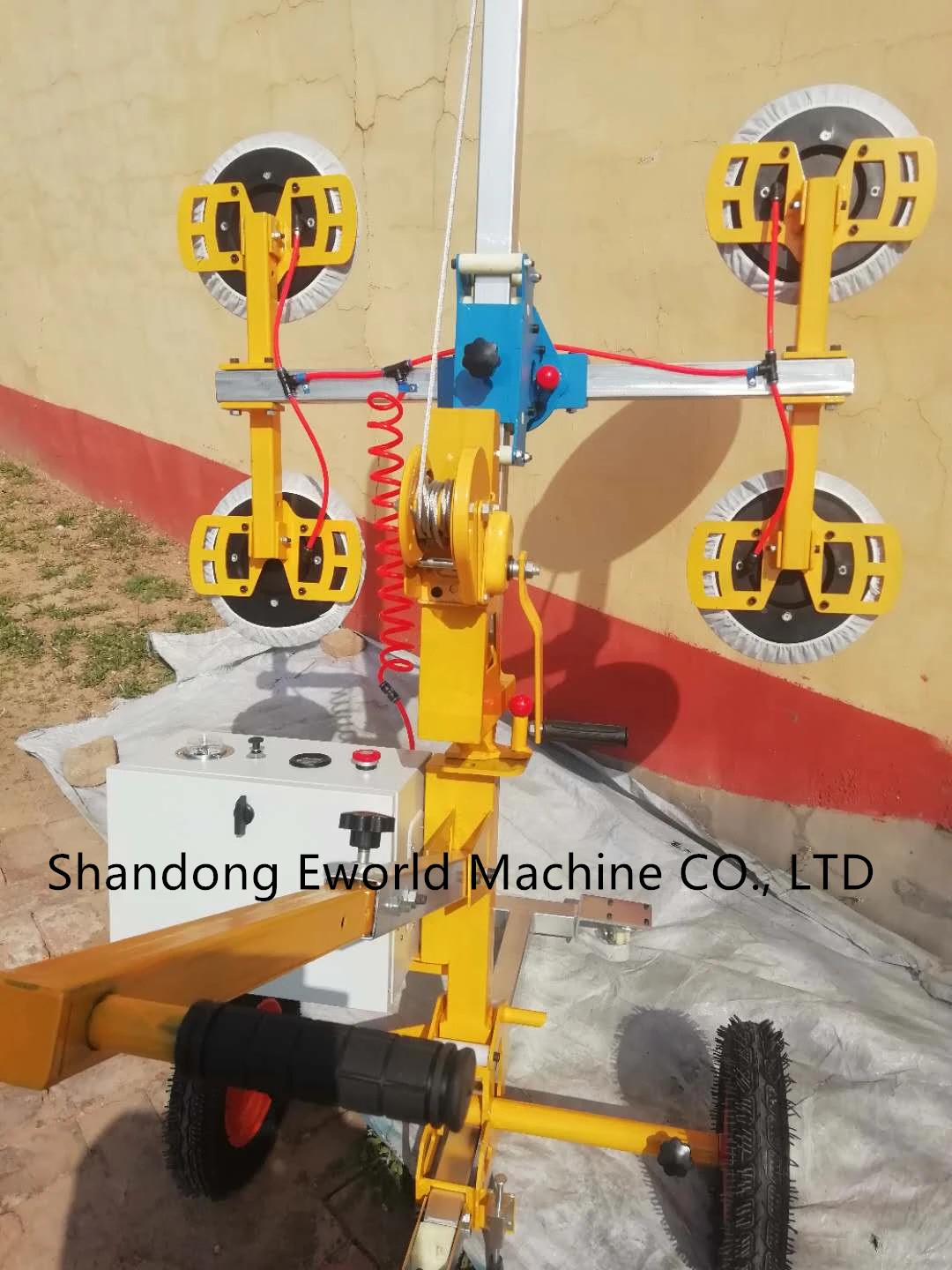 Automatic Electrical Vacuum Sucker Curved Glass Lifting Equipment