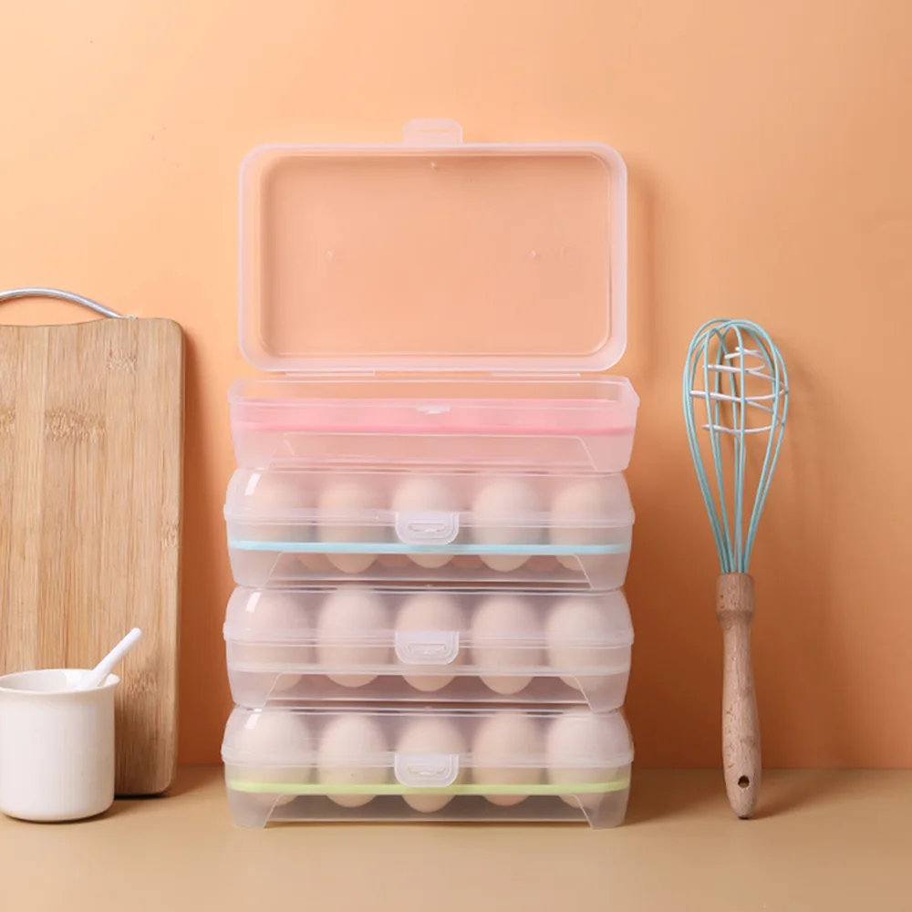 Hot Refrigerator Egg Dispenser Storage Box Drawer Refrigerator Egg Rack Type Egg Container
