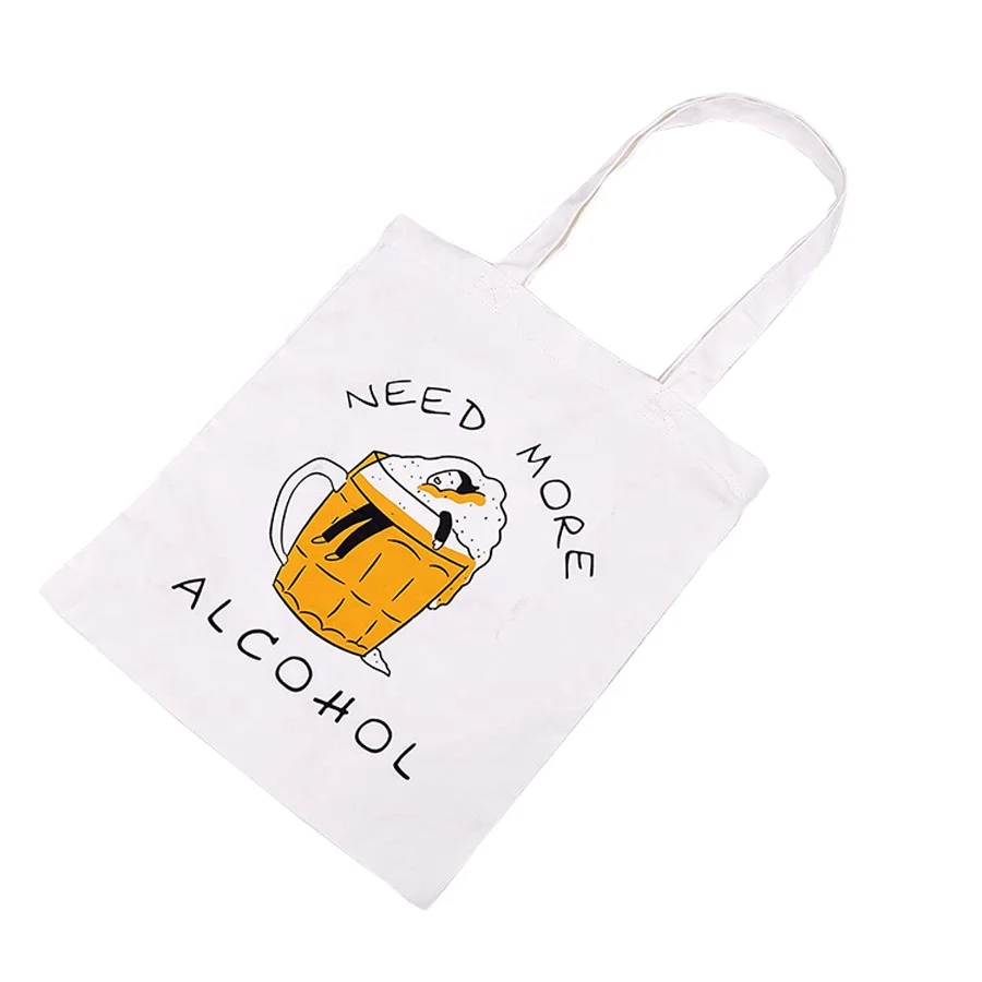 Factory promotional cheap Blank printing logo  organic customized high quality creative portable cotton shopping bag
