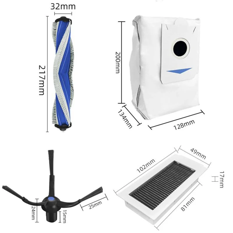Ecovacs Deebot X5 Pro/x5 Omni запасные части Аксессуары для пылесоса мешки основная щетка Hepa замена фильтра