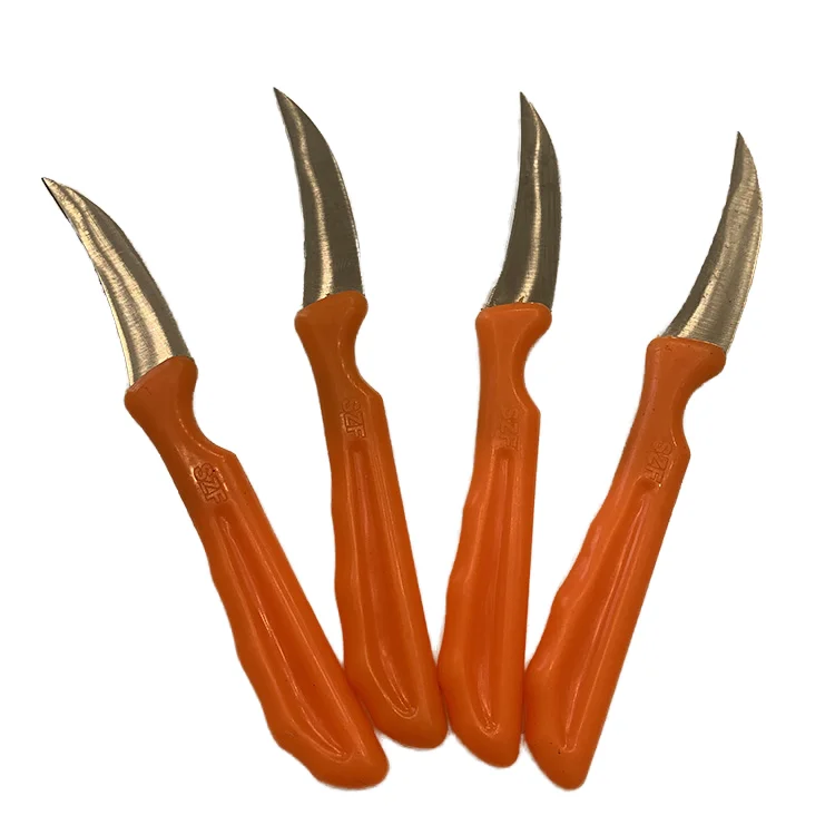 Multifunctional plastic handle stainless steel manual cutting mushroom knife