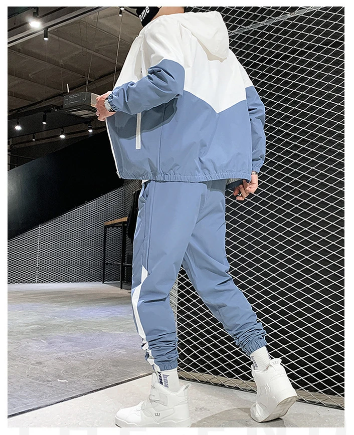 Custom Logo Polyester Plain Hoodies Sweatpants Fitness Jogging Tracksuit Set Fitness Jogging Suit Men Track Suit For Men