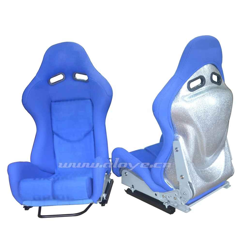 Low Max Silver Resin Safety Adjustable Sport Car Seat