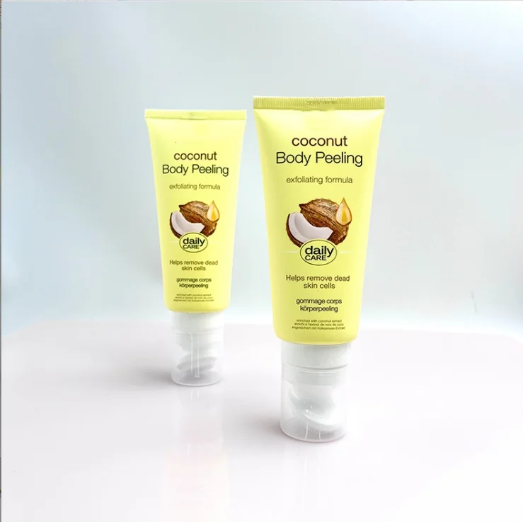 100ml silicone brush head facial cleanser hose package cleansing and exfoliating gel hose cosmetics