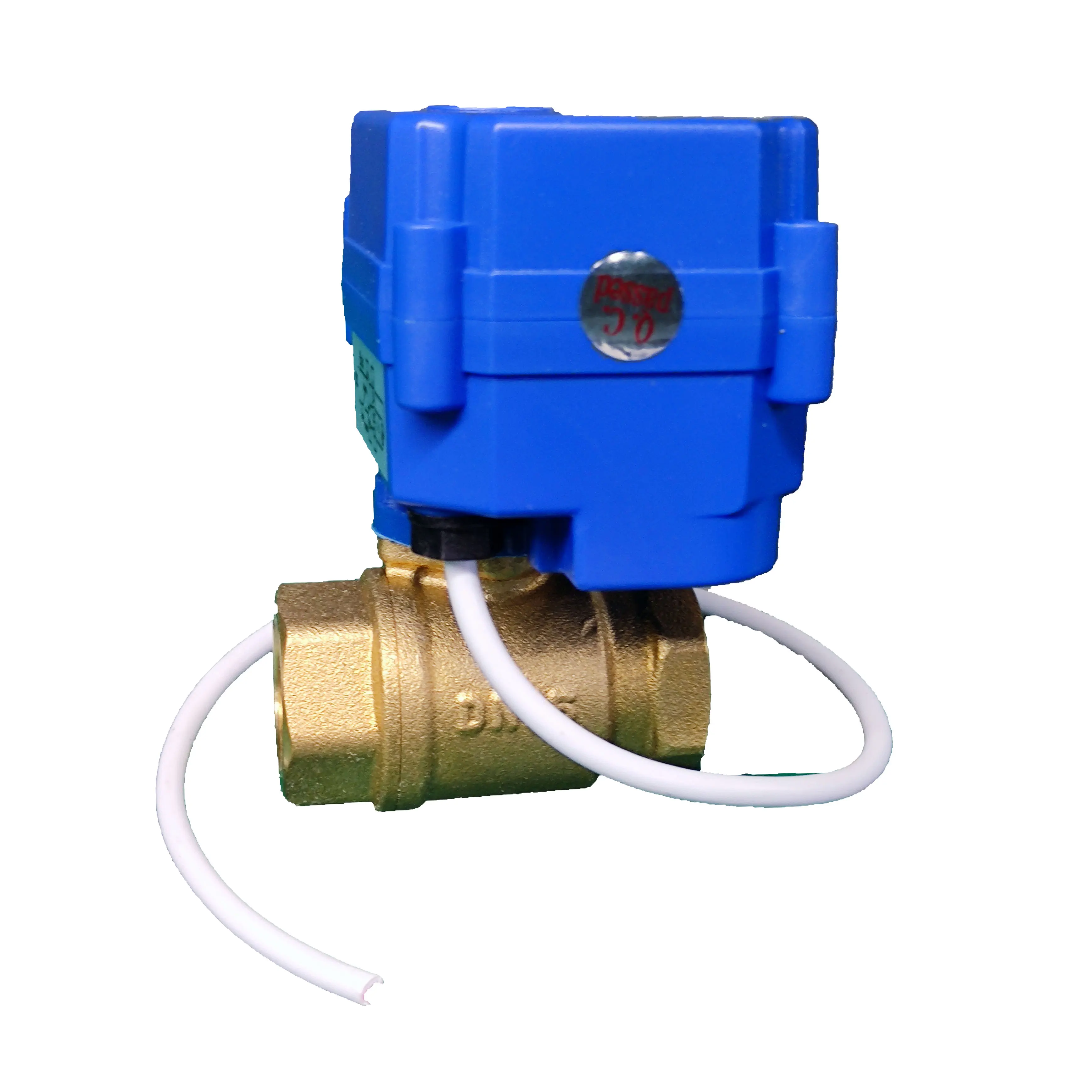 Hot Seal AC220V DC24V electric ball valve 2 Way Brass Valve 15 20 25mm Water Control Motorized Valve with Actuator fo irrigation
