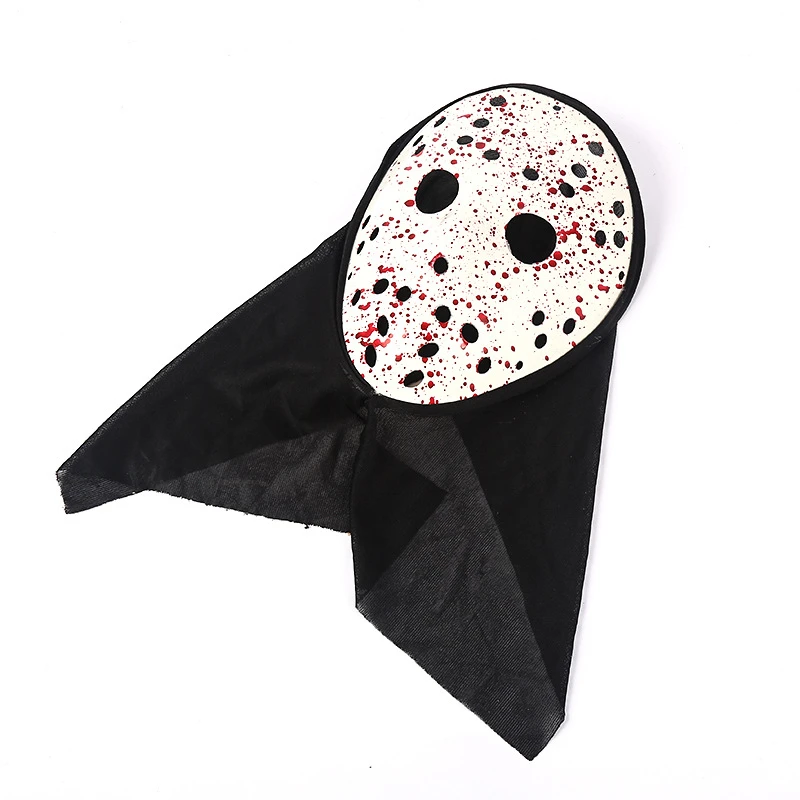 Halloween Jason Black and White Mask Horror Ball Atmosphere Props Party Mask Jason Headmask Freddy Movie Headmask