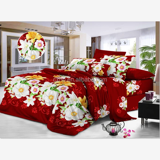 70-130gsm cheap price beautiful designs Disperse Microfiber Printing bedsheet 100% Polyester Fabric For Making Bed Sheets