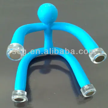 Funny bendable q-man magnet toy
