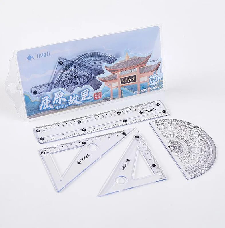 Factory custom 15cm Flexible Measuring Tool Set Customized Shatterproof Plastic Pvc Soft Ruler