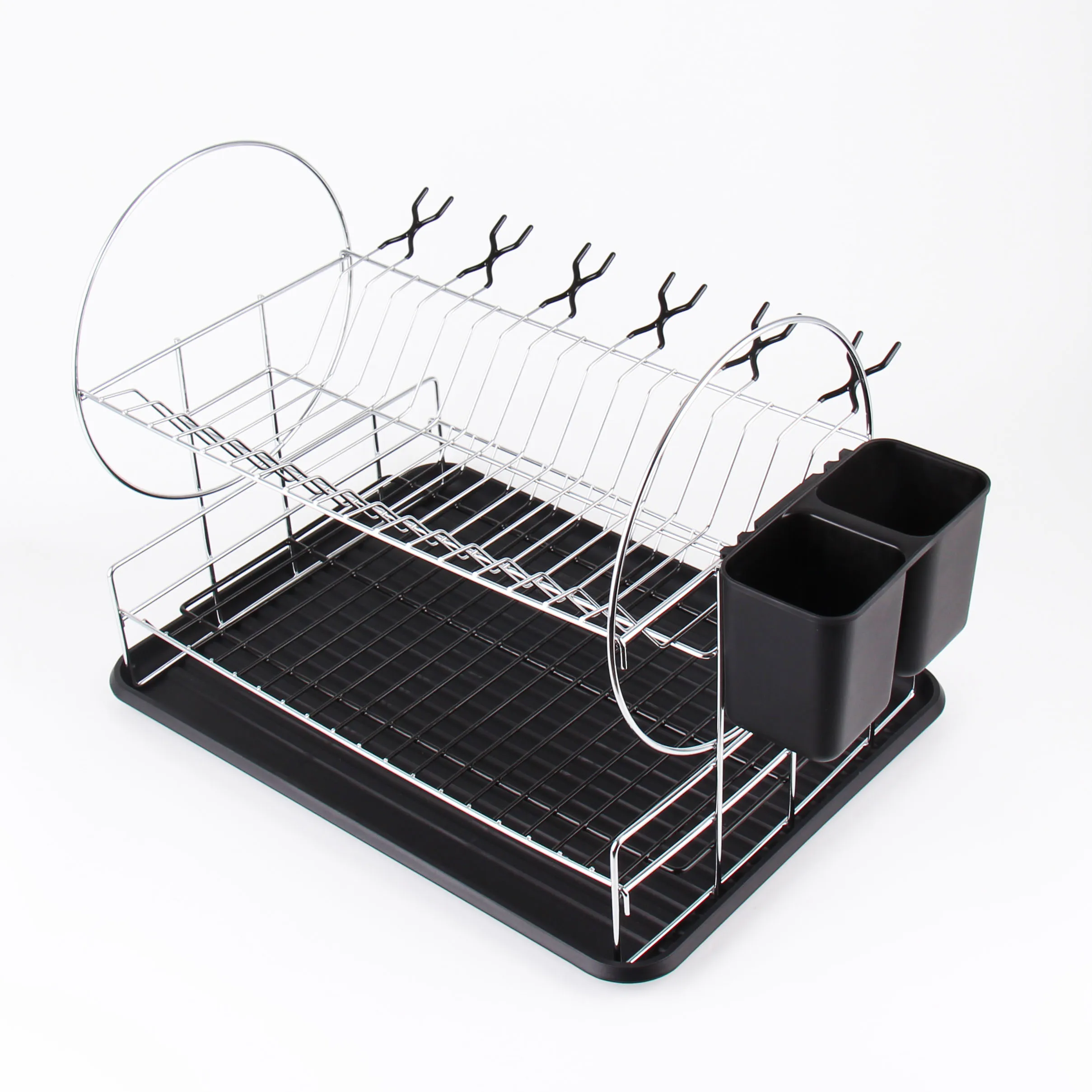 New design tableware use two layer dish drying rack kitchen dish rack