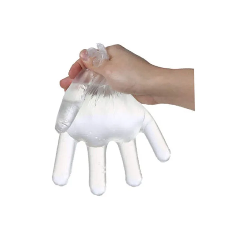
Manufacturer blue food transparent disposable cpe pe gloves 