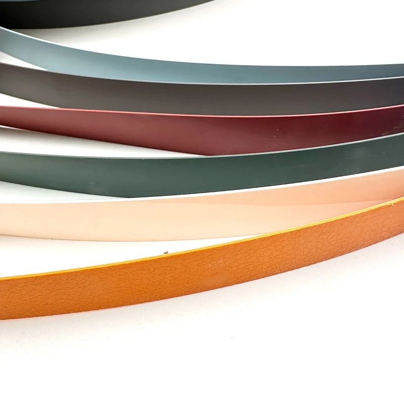Moisture-Resistant PVC Edge Banding Tape Smooth Surface Bathroom Furniture Accessories Includes Melamine Acrylic for Cabinets