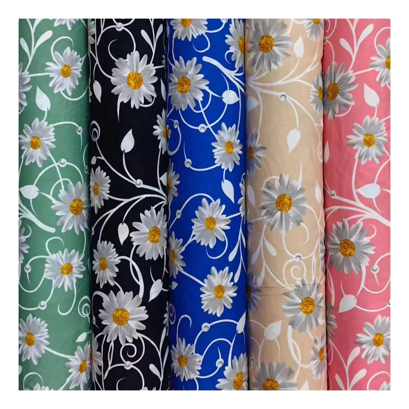 45s soft challis rayon fabric floral printed  viscose material viscose 100% rayon fabric for dresses