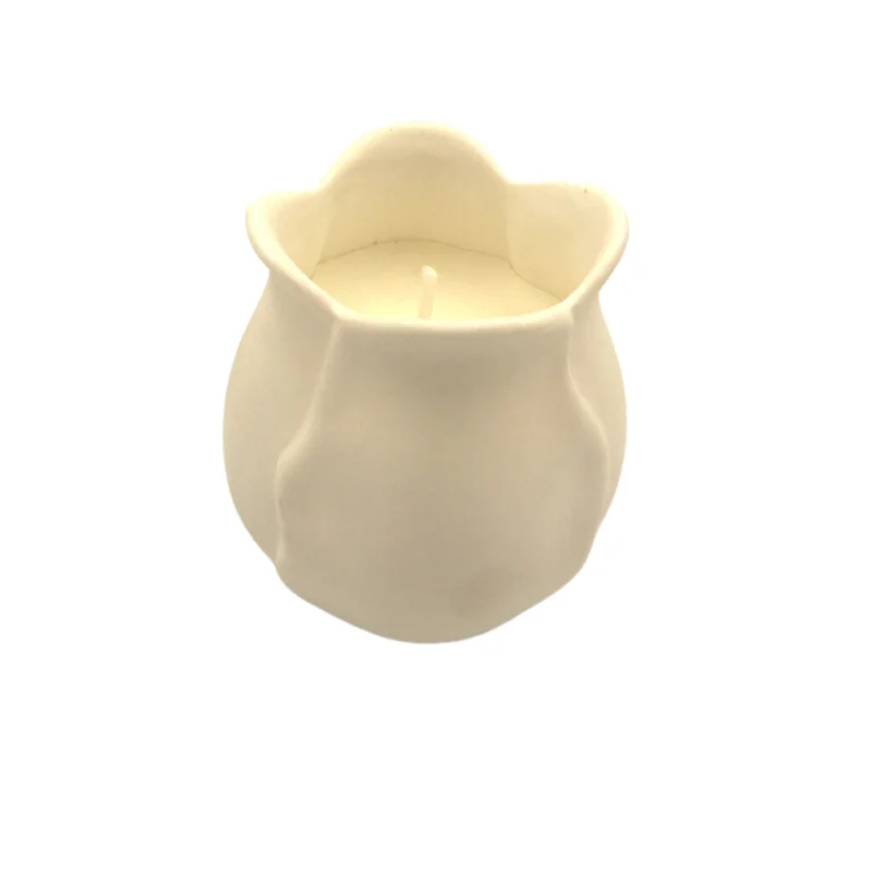 Elegant Floral Ceramic Jars Scented Candles 100g Wholesale Soy Wax Aroma Candles for Wedding Gift