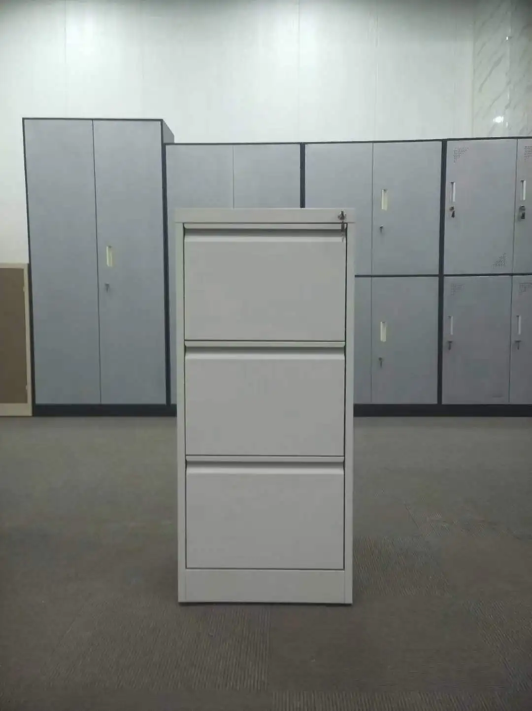 Filing cabinet storage Office Furniture metal garage Wooden color Panel Filing Storage Cabinet steel filing cupboard