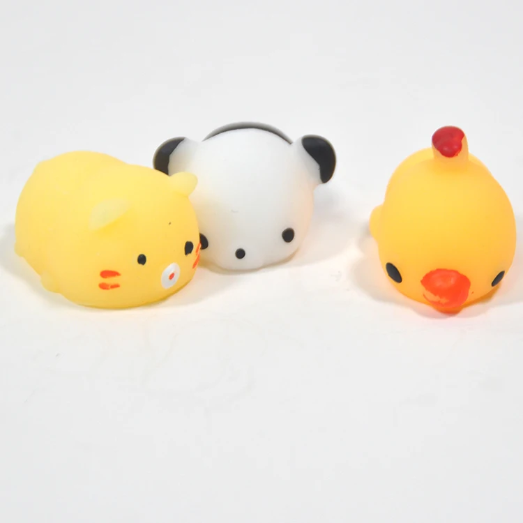 New Design Mini Animal Toys 3D Animals Eco-friendly Soft Cat Silicone Foam Squishy Sensory  Toys