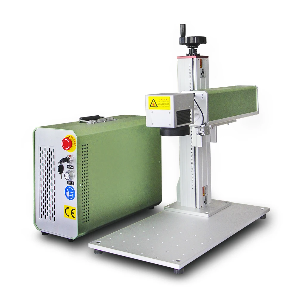 50watts gold and silver laser engraving cutting machine deep marking jewelry with rotary fixture clamps