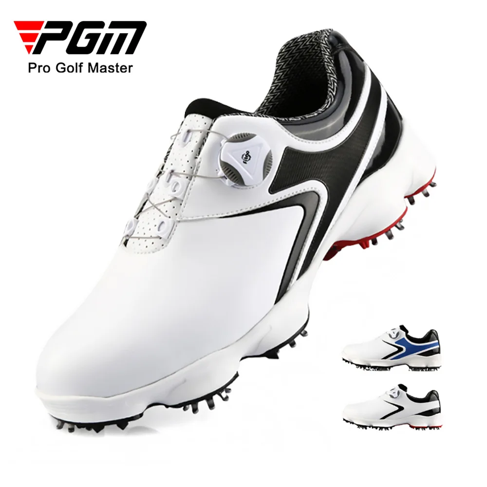PGM XZ125 breathable waterproof men zapatos de golf spiked golf shoes