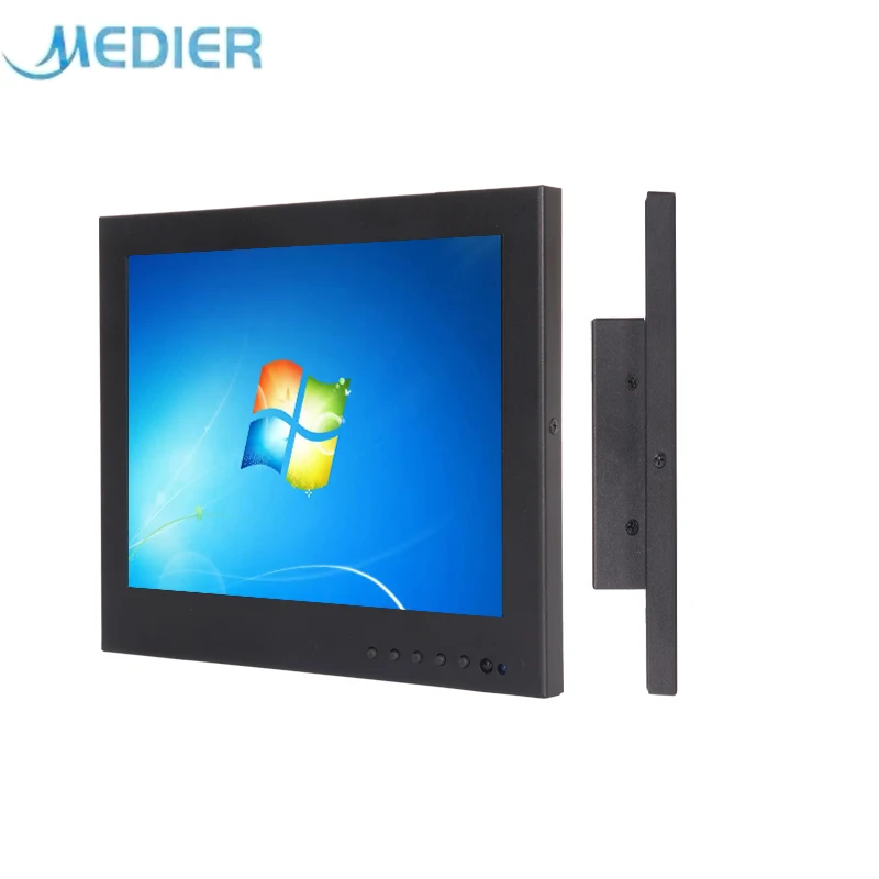 Medier Factory Wholesale 10.1 Inch Waterproof Raspberry Industrial Vehicle Touch Screen Lcd Monitor With Aluminum Bezel