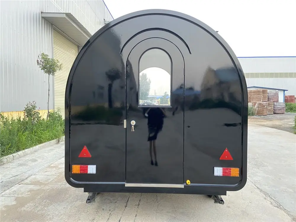 US mobile towing trailer 3 compartment water sinks set 7.2 ft free color painting fashion trailer truck for sale