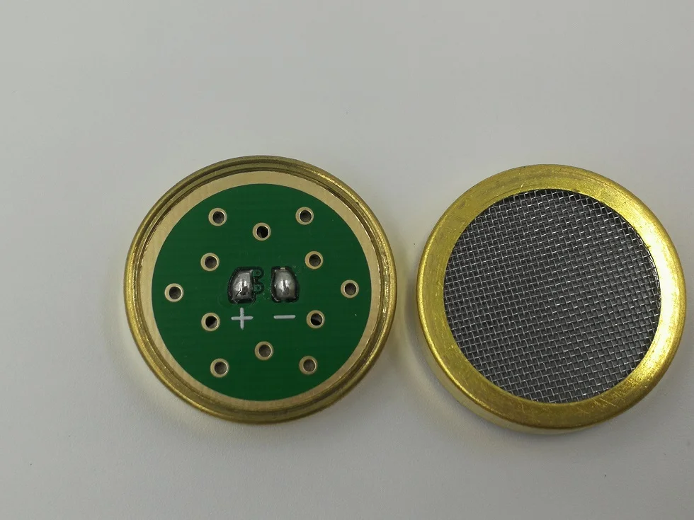 Направляющая 25*7,0 мм конденсаторная микрофонная капсула с золотым покрытием Высокая плоская кривая частотного отклика 72 дБ