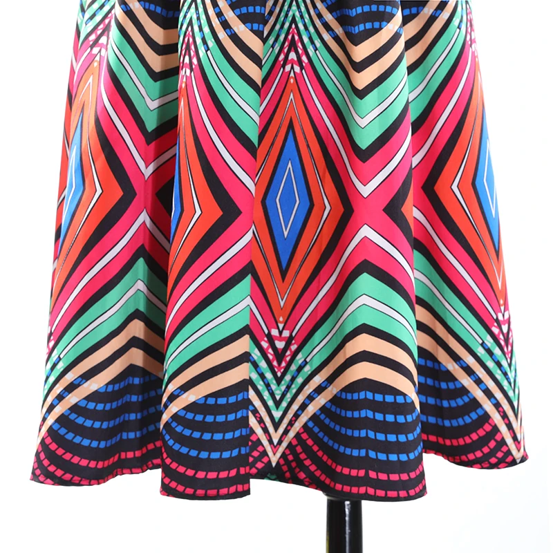 2023 ruched african print midi womens skirts skirts plus size elegant Knit skirt