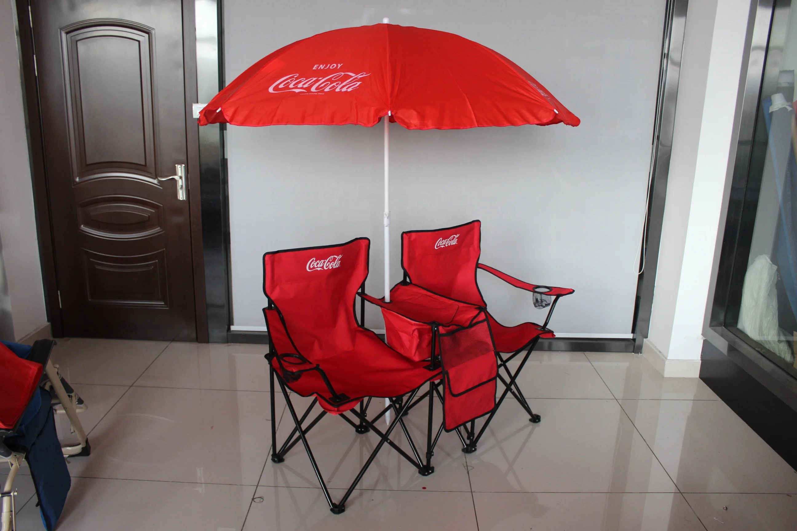 Hot Sale Folding Outdoor Furniture Beach Double Couples Lovers Chair With Bag Umbrella Fabric Camping Fishing Armchair Cheap