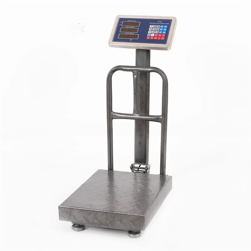 100-240V/50-60HZ Electronic Platform Scale 300Kg Weighing Scale with Guardrail