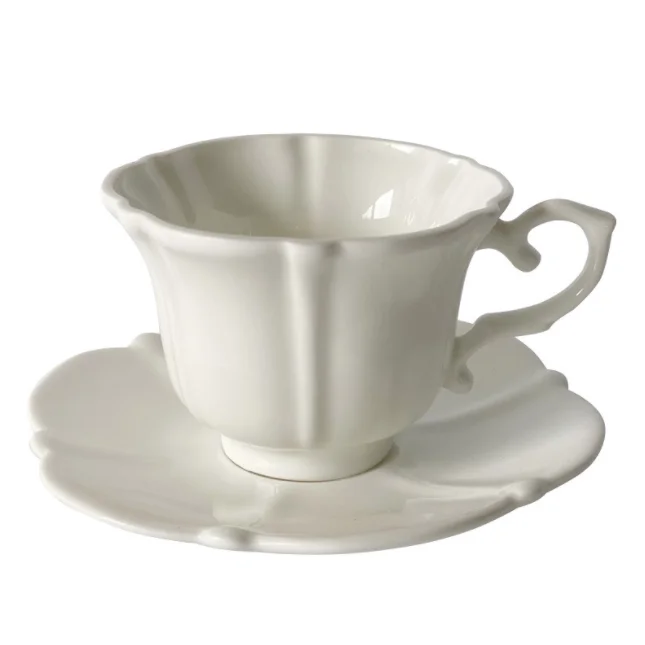 European Vintage Coffee Cup And Saucer English Afternoon Tea Ceramic Coffee Cup  Bone  Porcelain Coffee Cup