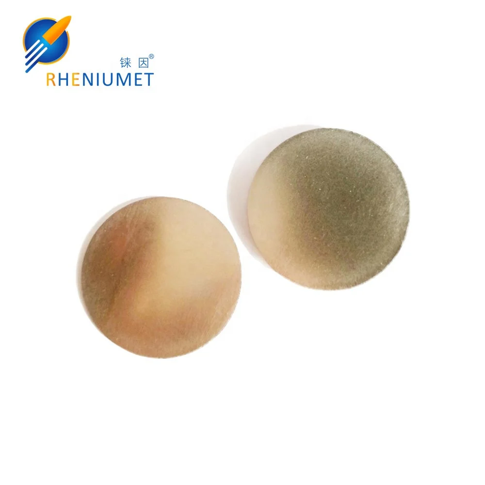 1-10inch round Ruthenium target, high purity 99.95% purity Ru sputtering target